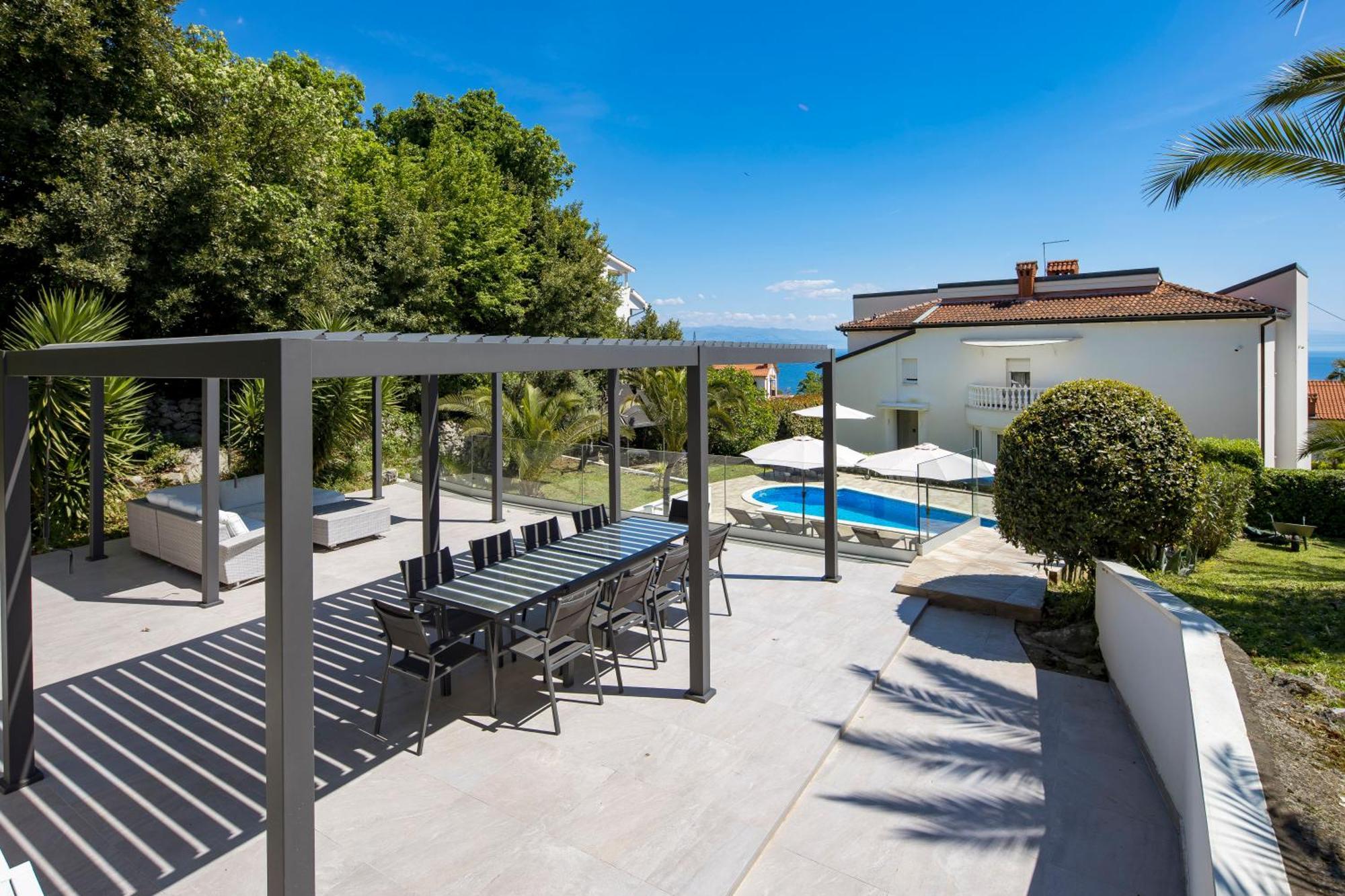 Villa Garden Apartment With Pool Opatija Zewnętrze zdjęcie